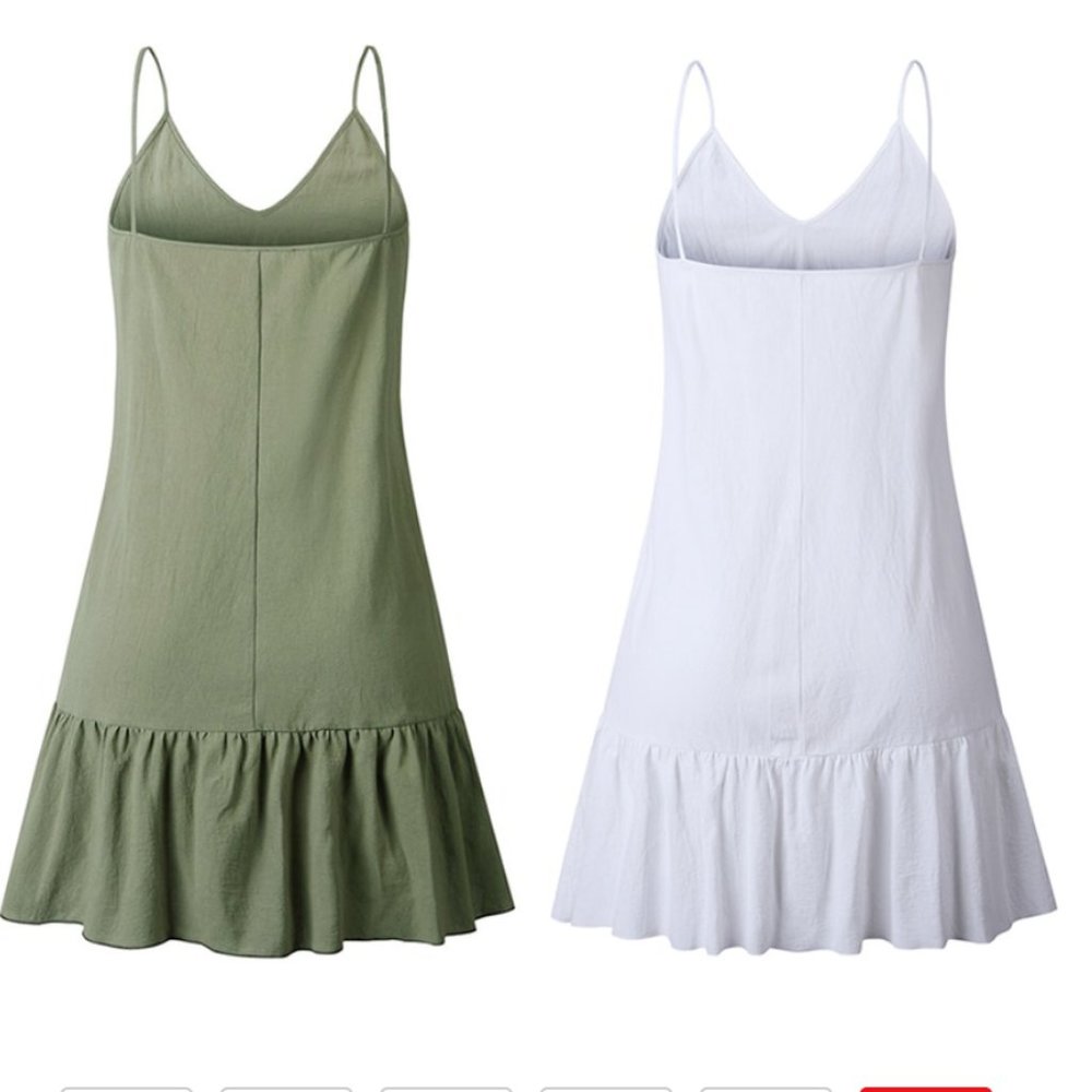 CRISSY Cami Ruffle Hem Dress - Picture 2 of 2